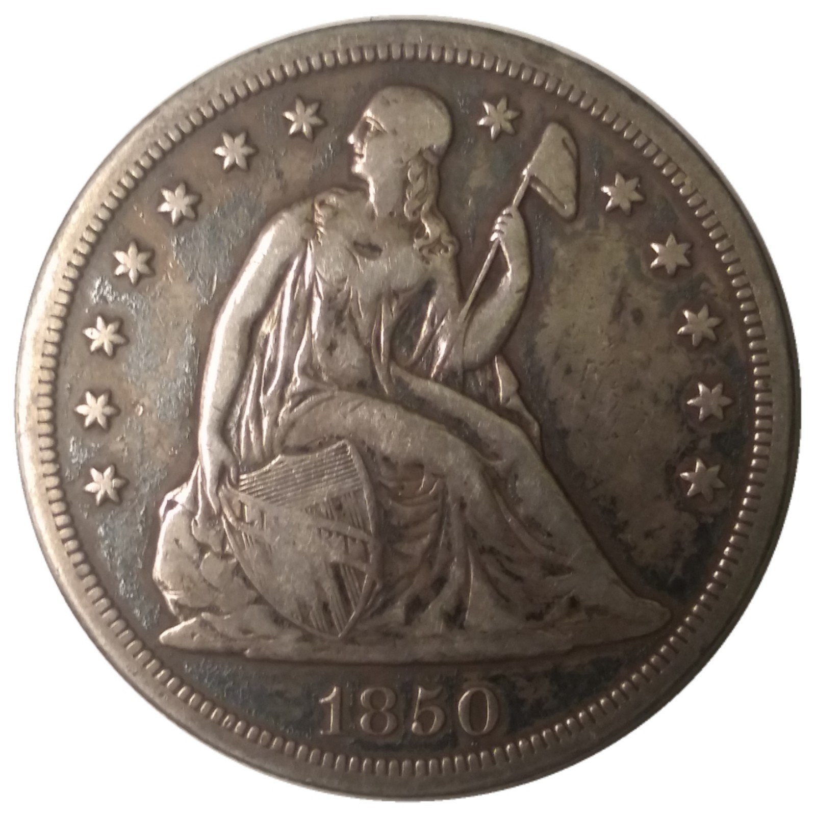 1850-O-$1-Liberty-Seated-Silver-Dollar